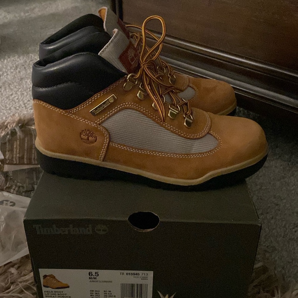 Timberland Tan Field boots- Juniors or Women’s